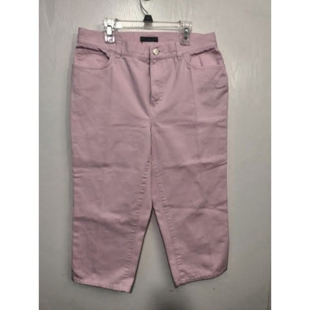Ralph Lauren Cropped Capri Modern Straight Jeans Women Sz 10 Pink - Picture 1 of 6